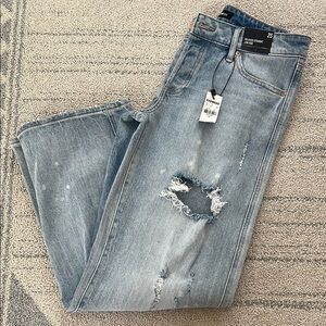 Express Flare & Wide Leg Jeans in Blue